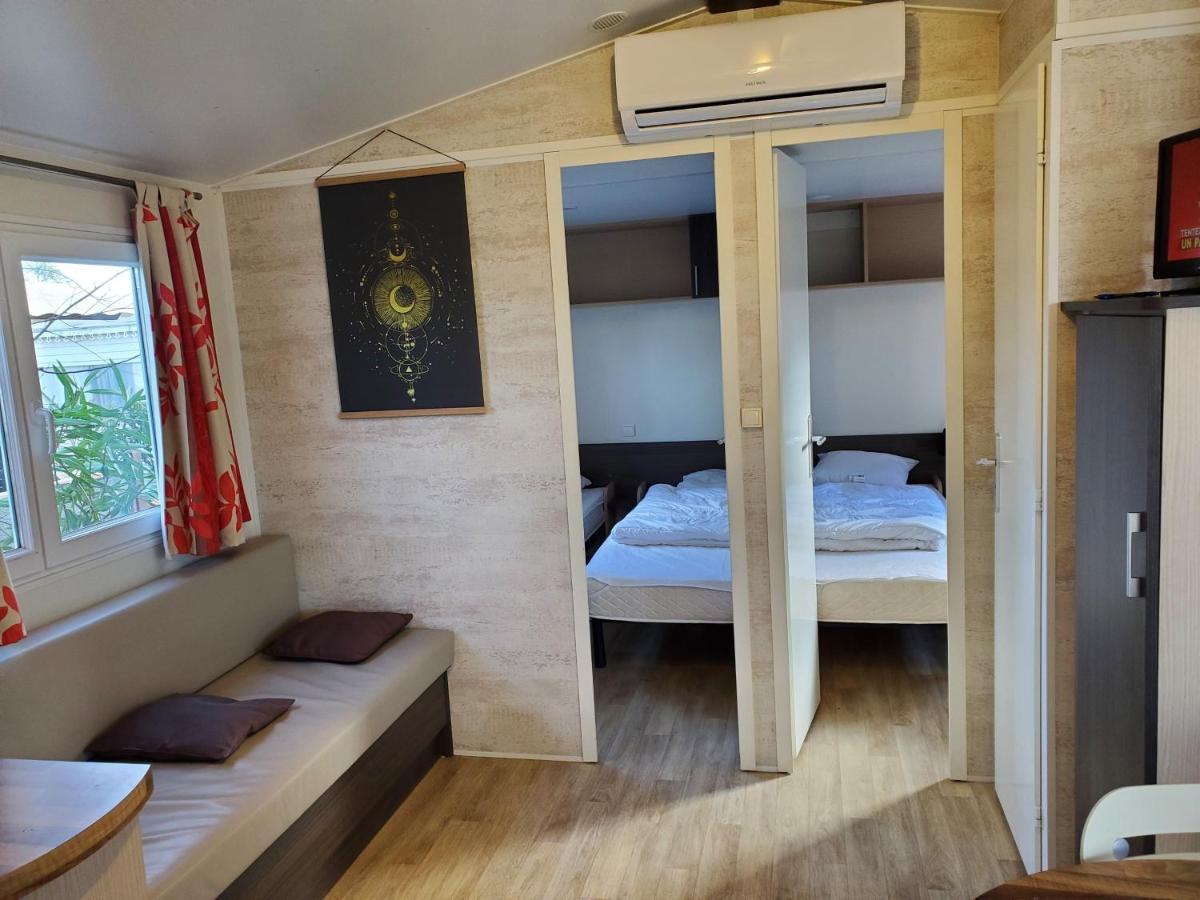 Mobil home récent clim 3ch Camping3* piscine Argelès-sur-Mer Exterior foto
